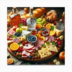 Food Platter Canvas Print