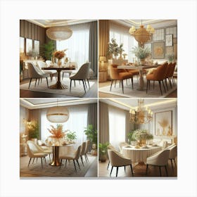 Dining Room 4 Canvas Print