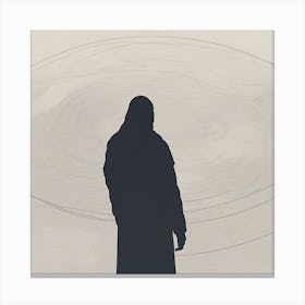 Silhouette Of A Man Canvas Print