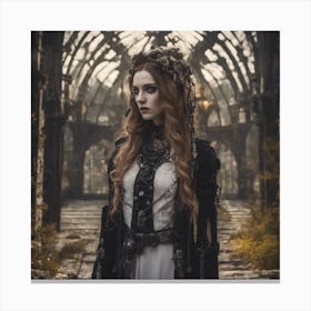 Solarpunk Gothic #3 Canvas Print