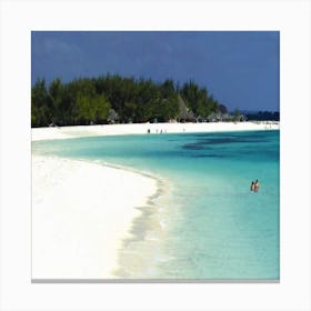 White Sand Beach Canvas Print