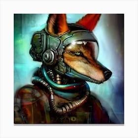 Space Fox Canvas Print