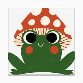 Mushroom Frog Canvas Print