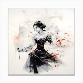 Ink and grace Canvas Print