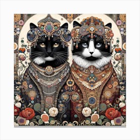 The Majestic Cats 9 Canvas Print