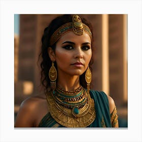 Beautiful Egyptian Woman Portrait Canvas Print