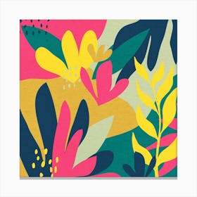 Jungle Flowers Canvas Print