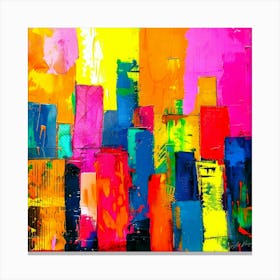 Cities In USA - 3D Cities Canvas Print