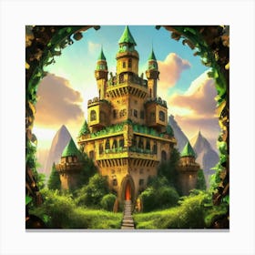 The castle in seicle 15 9 Canvas Print