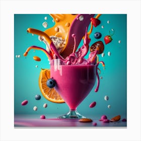 Smoothie Healthy And Vibrant Smoothie Capture (1) Canvas Print