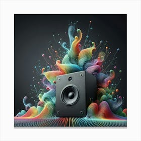 "The Colorful Sounds of iamfy.co: A Digital Symphony of Music and Art Canvas Print