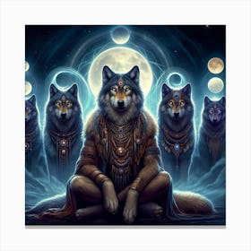 Luno the Alpha wolf 2 Canvas Print