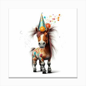 Birthday Pony 1 Canvas Print