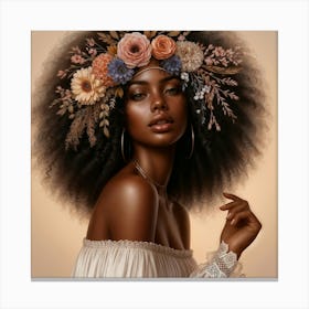 Afro-Folk Canvas Print