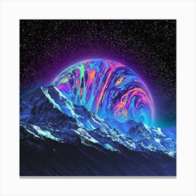 Psychedelic Mountain Canvas Print