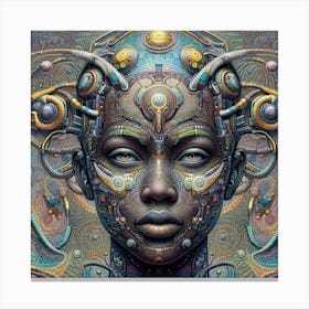 Futuristic Woman 28 Canvas Print