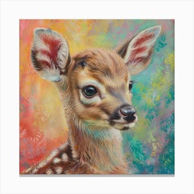 Fawn painting 7 Canvas Print