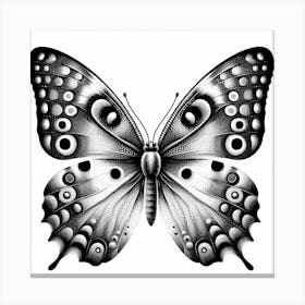 Butterfly Tattoo Design Canvas Print