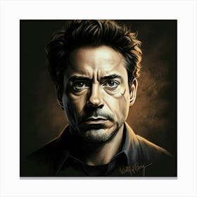 Robert Downey Jr 2 Canvas Print