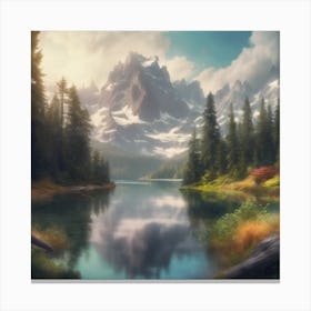 Mountain Lake Canvas Print