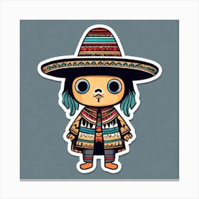 Mexican Girl 10 Canvas Print