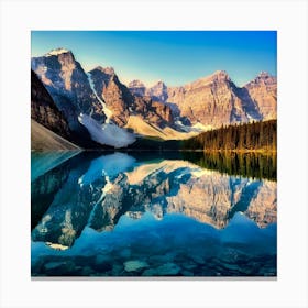 Mountain Lake Reflection Canvas Print