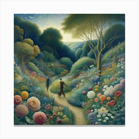 Walk In The Garden Canvas Print