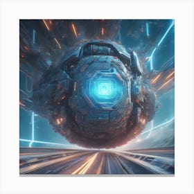 Futuristic Spaceship 3 Canvas Print