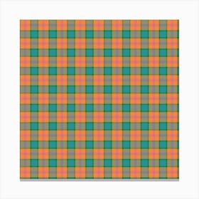 Plaid Fabric 40 Canvas Print