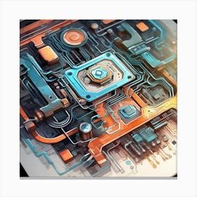 Circuit Board 1 Canvas Print
