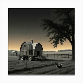 Barn In The Country Canvas Print