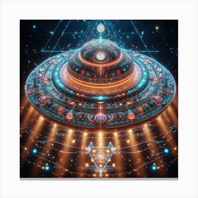 Alien Spaceship 8 Canvas Print