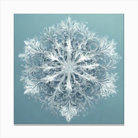 Snowflake vector art Canvas Print