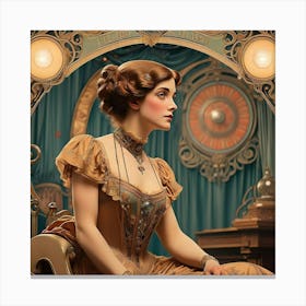 Lady In A Dress Canvas Print