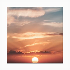 Sunset Stock Videos & Royalty-Free Footage Canvas Print