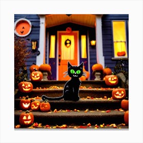 Halloween Cat 7 Canvas Print