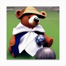 Teddy Bear Bowling Canvas Print