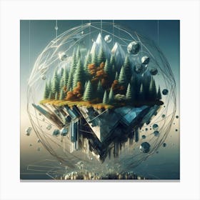 Sphere Of Trees Canvas Print