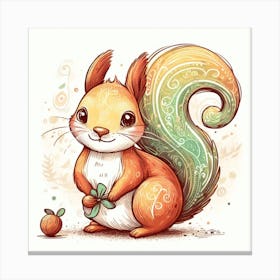 Cute Squirrel Canvas Print