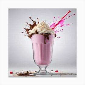 Chocolate Milkshake Canvas Print