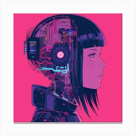 Robot Girl 4 Canvas Print