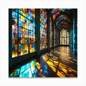 Stained Glass Windows 2 Canvas Print