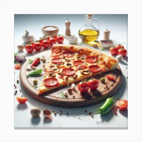 Pizza14 Canvas Print