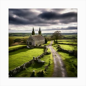 Church In The Countryside 4 Canvas Print