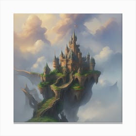 Dreamshaper V7 Illustrate A Fantasy Art Scene Of A Magical Cas 1 Canvas Print