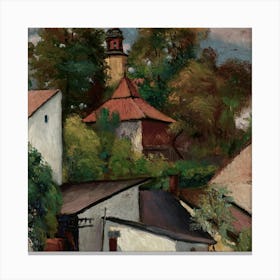 Village In The Mountains Canvas Print