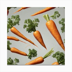 Carrot As A Logo Haze Ultra Detailed Film Photography Light Leaks Larry Bud Melman Trending On (6) Canvas Print