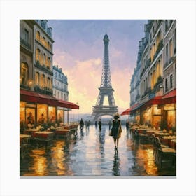 Paris At Night Canvas Print