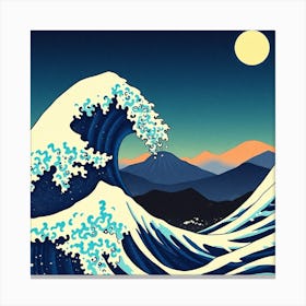 Great Wave Off Kanagawa 8 Canvas Print