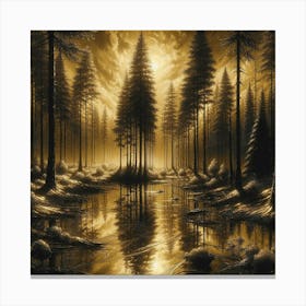 Golden Forest 26 Canvas Print